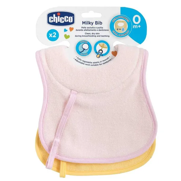 Bavaglini | Chicco Bavaglini 0M+ 2Pz Rosa