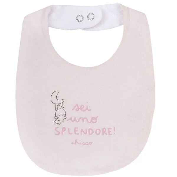 Bavagli | Chicco Bavaglino Stampato Rosa Chiaro