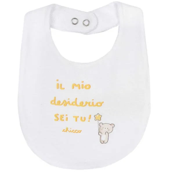 Bavagli | Chicco Bavaglino Stampato Bianco