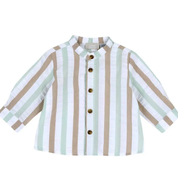 Camicie | Chicco Camicia Di Cotone Con Fantasia A Righe