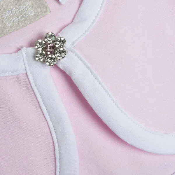 Cardigan | Chicco Cardigan Corto Con Bottone Gioiello