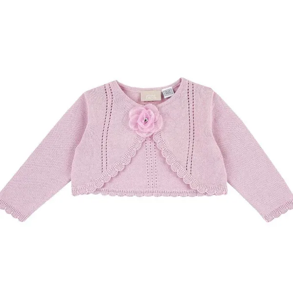 Cardigan | Chicco Cardigan Corto Con Fiorellino