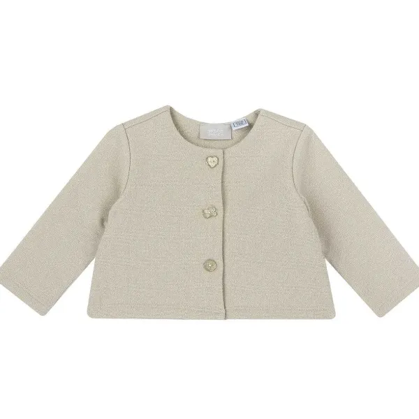 Cardigan | Chicco Cardigan Di Felpa Con Bottoni