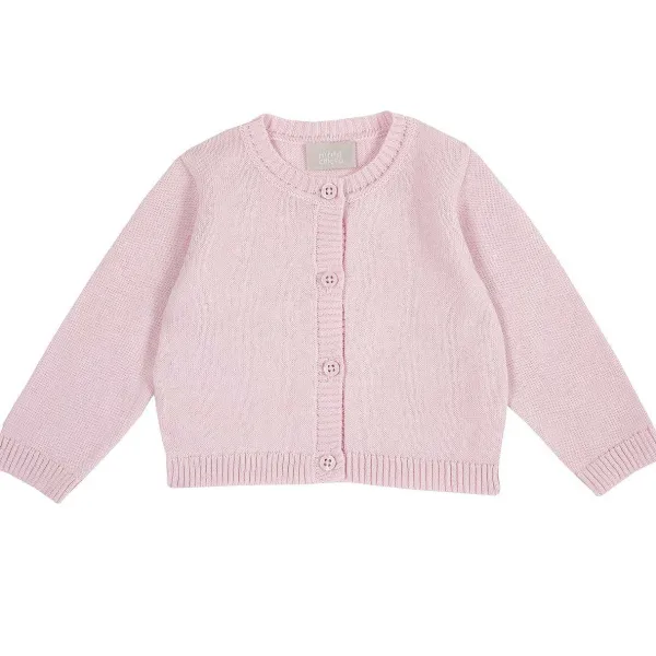 Cardigan | Chicco Cardigan In Maglia Rosa Chiaro