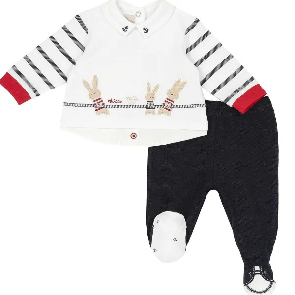 Completi | Chicco Completo Maglia E Pantaloni Con Piedini