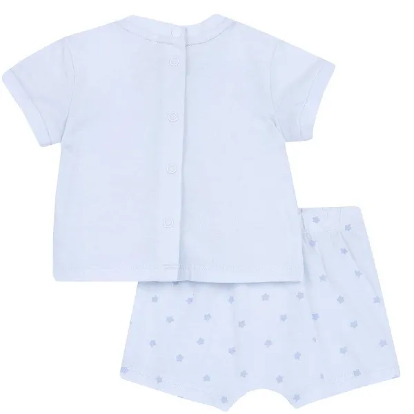 Completi | Chicco Completo Maglietta E Pantaloni Corti Azzurro Chiaro