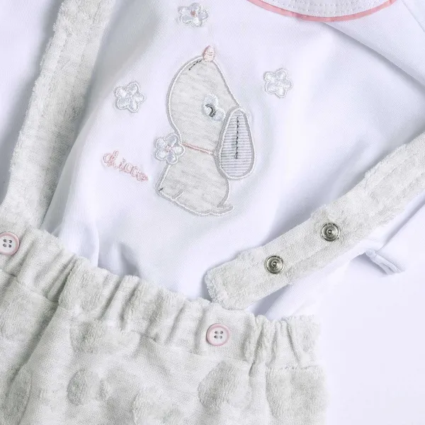 Completi | Chicco Completo Maglietta E Pantaloni Corti Con Bretelle