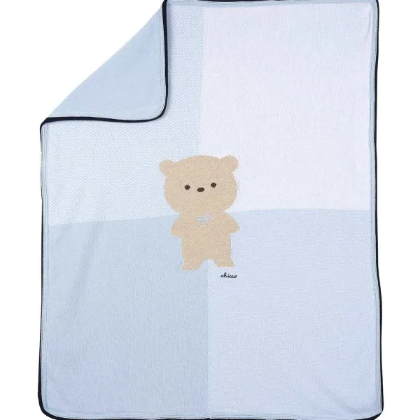 Copertine | Chicco Coperta Per Carrozzina Di Tricot Con Orsetto
