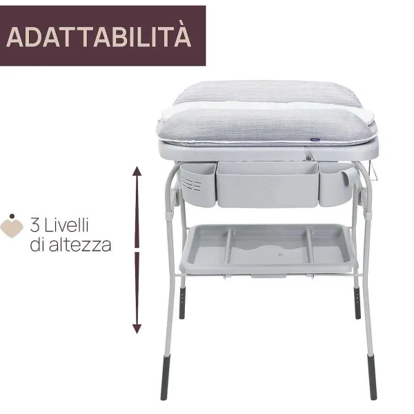 Bagnetti E Fasciatoi | Chicco Cuddle&Bubble Grey Melange