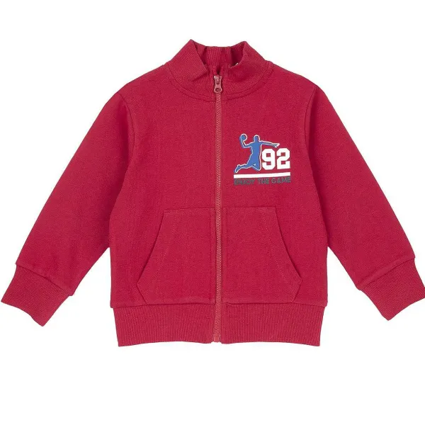 Cardigan | Chicco Felpa Con Zip Rosso Medio