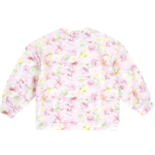 Cardigan | Chicco Felpa Con Zip Fantasia Floreale