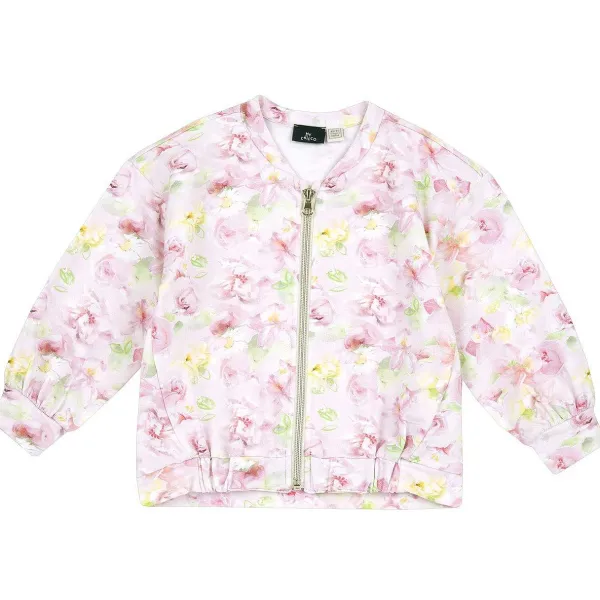 Cardigan | Chicco Felpa Con Zip Fantasia Floreale