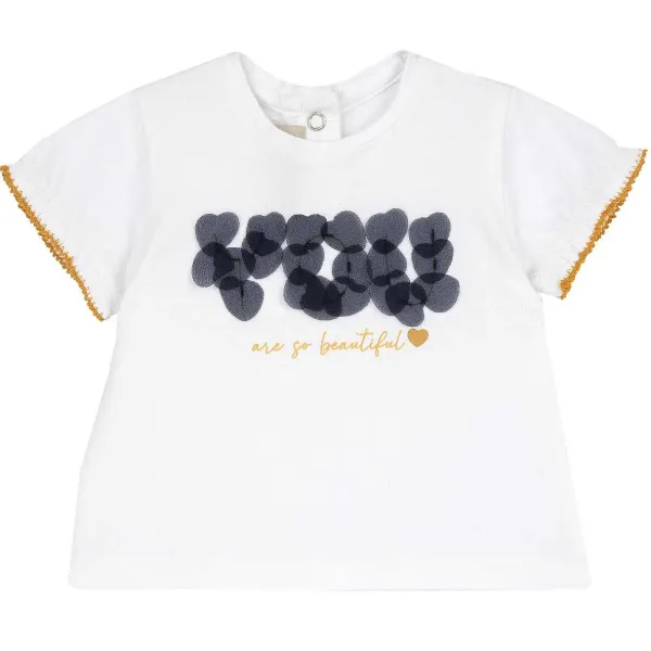 T-Shirt | Chicco Maglietta Con Stampa E Applicazioni