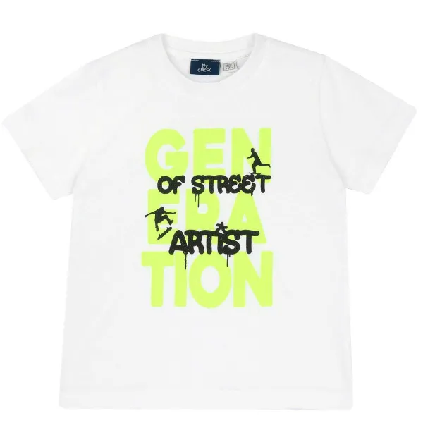 T-Shirt | Chicco Maglietta Manica Corta Bianco