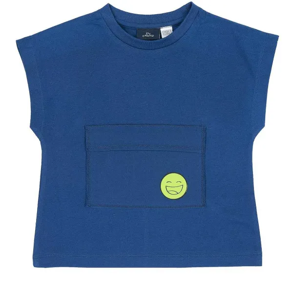 T-Shirt | Chicco Maglietta Manica Corta Blu Medio