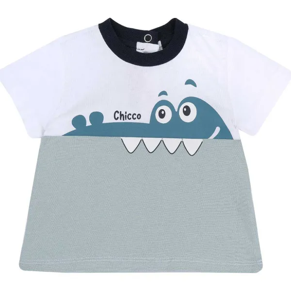 T-Shirt | Chicco Maglietta Manica Corta Bicolore