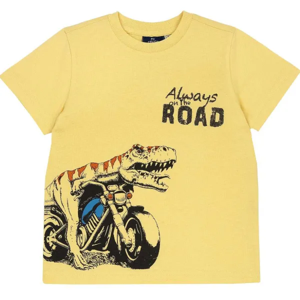 T-Shirt | Chicco Maglietta Manica Corta Con Dinosauro