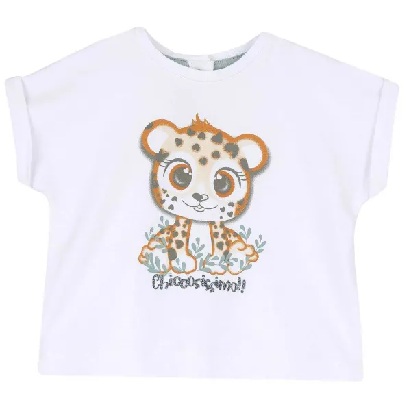 T-Shirt | Chicco Maglietta Manica Corta Con Tigrotto