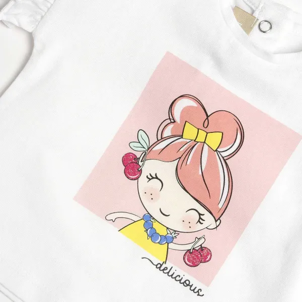 T-Shirt | Chicco Maglietta Manica Corta Con Volants