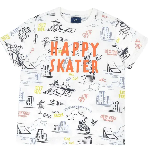 T-Shirt | Chicco Maglietta Manica Corta Fantasia