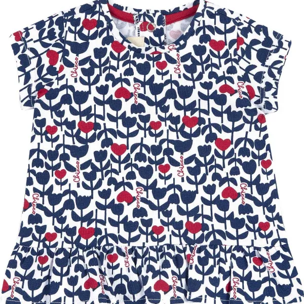 T-Shirt | Chicco Maglietta Manica Corta Fantasia Fiori