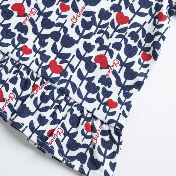 T-Shirt | Chicco Maglietta Manica Corta Fantasia Fiori