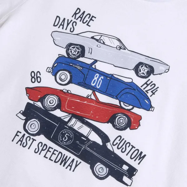 T-Shirt | Chicco Maglietta Manica Corta Grafica Macchine