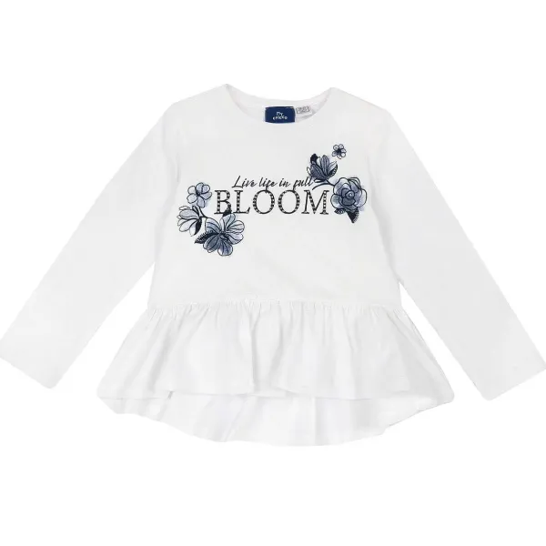 T-Shirt | Chicco Maglietta Manica Lunga Con Balza Al Fondo