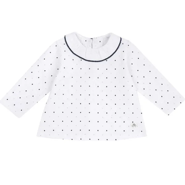 T-Shirt | Chicco Maglietta Manica Lunga Con Microstampa