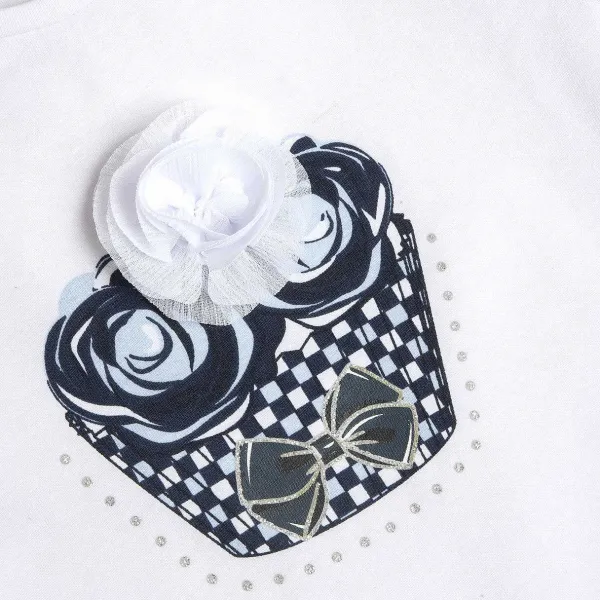 T-Shirt | Chicco Maglietta Manica Lunga E Strass