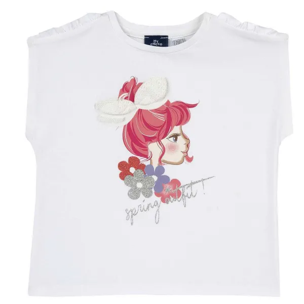 T-Shirt | Chicco Maglietta Manica Mini Con Stampa