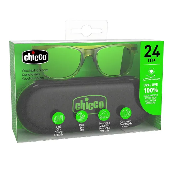 Occhiali Da Sole | Chicco Occhiale Da Sole 24M+ Verde Fluo