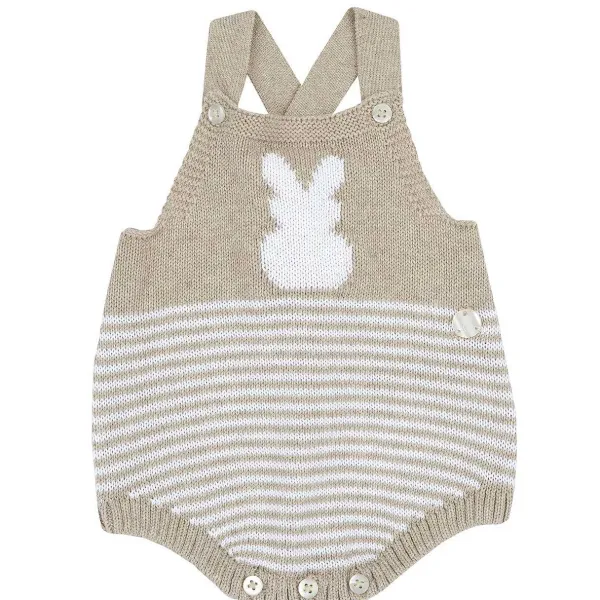 Pagliaccetti | Chicco Pagliaccetto Corto In Maglia Naturale Medio