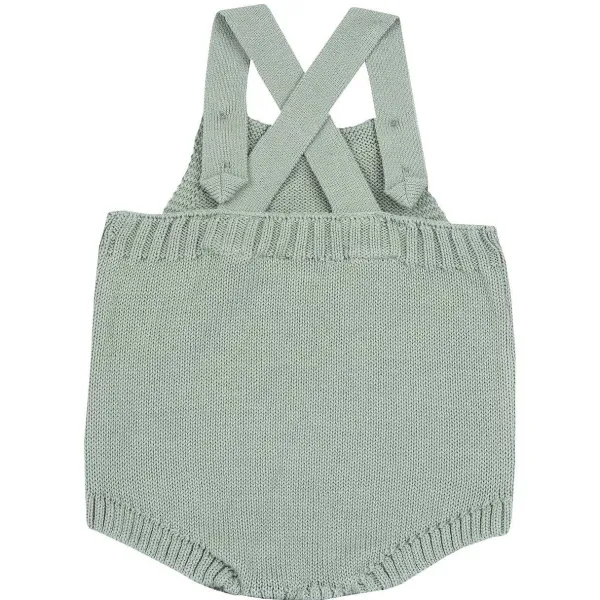 Pagliaccetti | Chicco Pagliaccetto Corto In Maglia Verde Chiaro