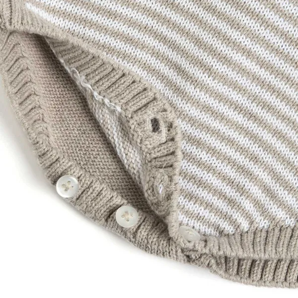 Pagliaccetti | Chicco Pagliaccetto Corto In Maglia Naturale Medio