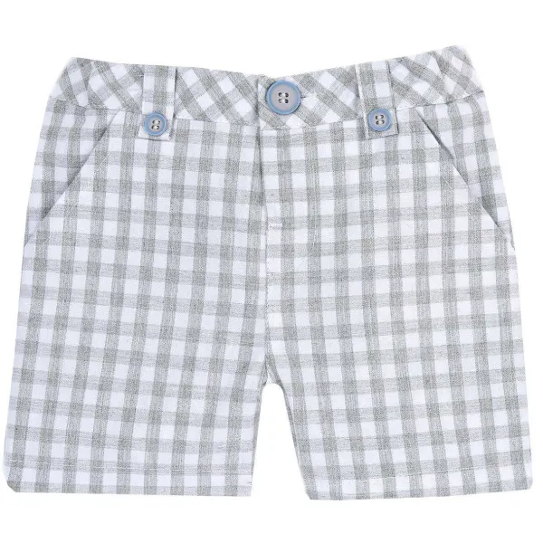 Pantaloni | Chicco Pantaloni Corti A Quadretti