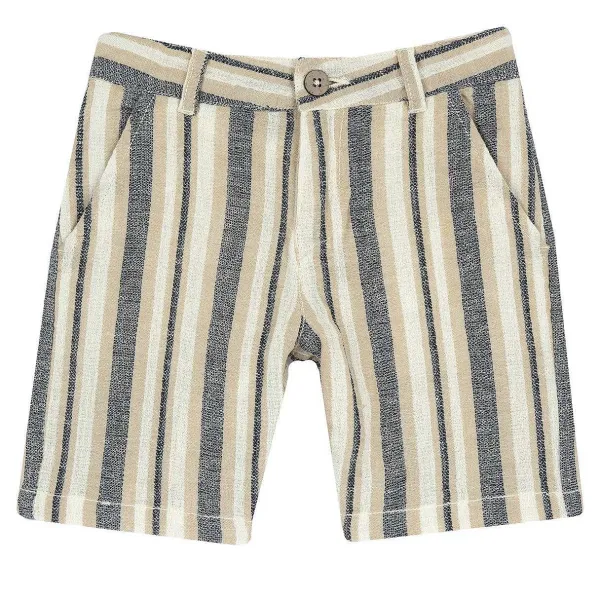 Pantaloni | Chicco Pantaloni Corti A Righe