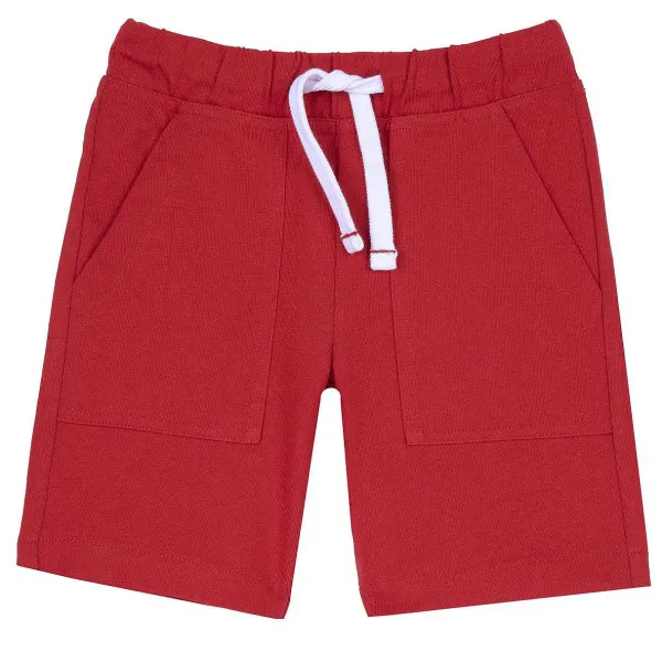 Pantaloni | Chicco Pantaloni Corti Tinta Unita Rosso Medio