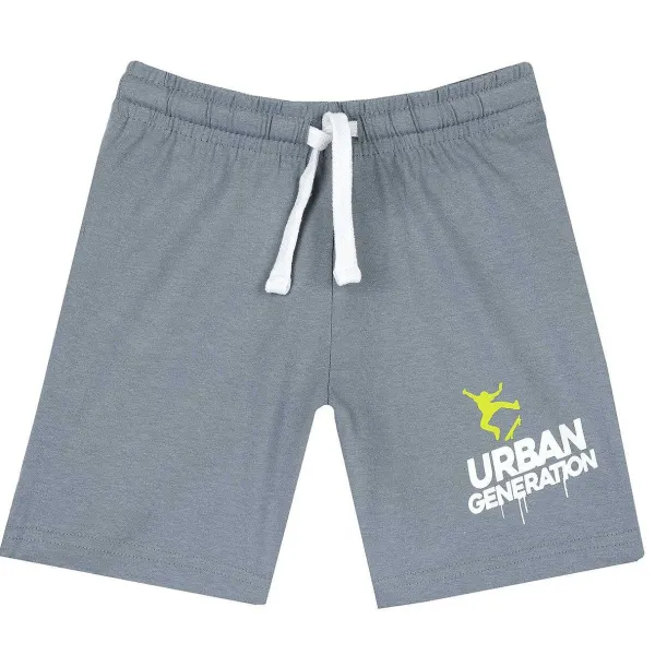 Pantaloni | Chicco Pantaloni Corti Tinta Unita Grigio Medio