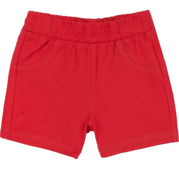 Pantaloni | Chicco Pantaloni Corti Tinta Unita Rosso Medio