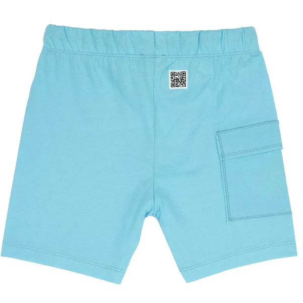Pantaloni | Chicco Pantaloni Corti Tinta Unita Azzurro Medio