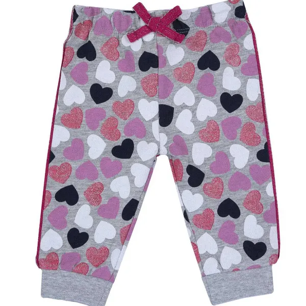 Pantaloni | Chicco Pantaloni Di Felpa Con Fantasia All Over Grigio Stampato