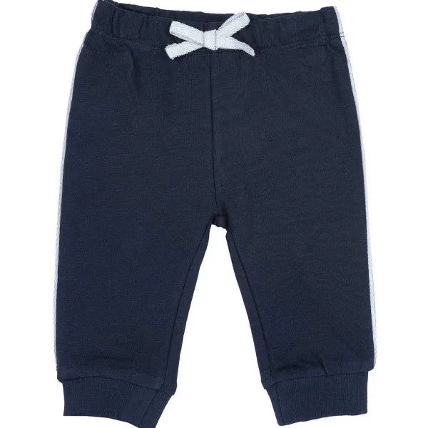 Pantaloni | Chicco Pantaloni Di Felpa Con Fiocco Blu Medio