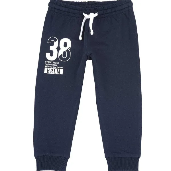 Completi | Chicco Pantaloni Di Felpa Con Stampa Blu Scuro