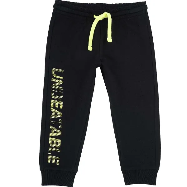 Pantaloni | Chicco Pantaloni Di Felpa Con Stampa Nero