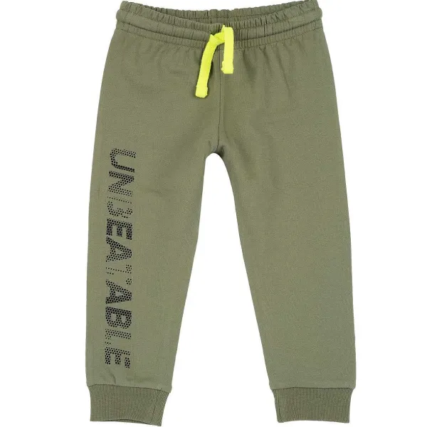 Pantaloni | Chicco Pantaloni Di Felpa Con Stampa Verde Chiaro