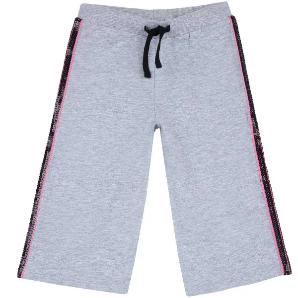 Pantaloni | Chicco Pantaloni In Felpa Con Bande Laterali Grigio Chiaro