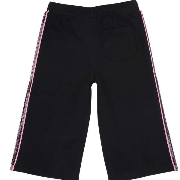 Pantaloni | Chicco Pantaloni In Felpa Con Bande Laterali Nero
