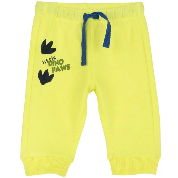 Pantaloni | Chicco Pantaloni Lunghi In Felpa Giallo Chiaro