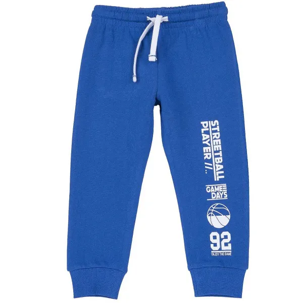Pantaloni | Chicco Pantaloni Lunghi In Felpa Blu Medio